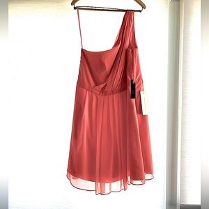 NWT Weddington Way Adrianna Papell Bridesmaid/Prom dress 18 coral knee length